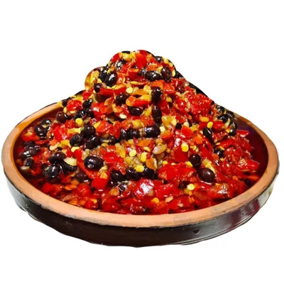 湖南特产剁辣椒姜蒜豆鼓酱拌面