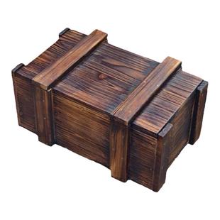 中式复古长方形装饰大号木箱摆件道具服装实木收纳箱定制摄影盒子