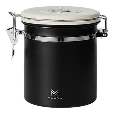 MUVNA咖啡豆密封罐304不锈钢
