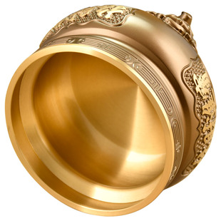 纯铜香炉仿古三足鼎炉家用室内供佛财神爷招财进宝黄铜供奉香供炉