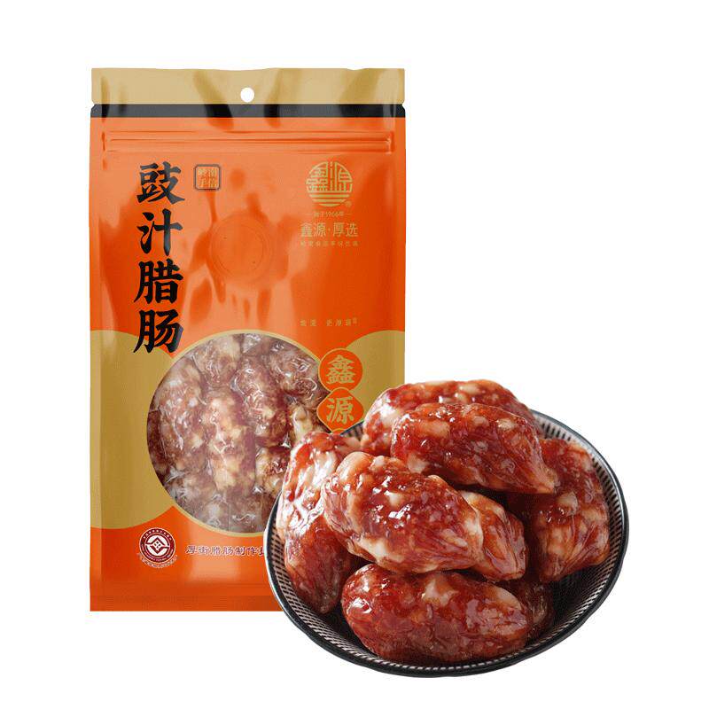 鑫源广东特产豉汁腊肠新鲜猪肉