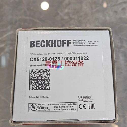 BECKHOFFCX51200125全新原装CPU模块德请询价