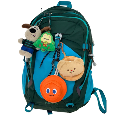 美式大容量大学生旅行双肩包