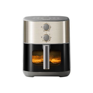 苏泊尔空气炸锅双热源家用6L大容量免翻面低音可视多功能蒸汽炸锅