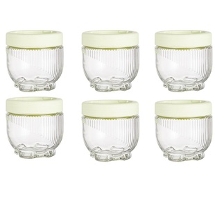 【6只】猫爪玻璃密封罐杂粮五谷杂粮干果食品级带盖储藏罐玻璃罐