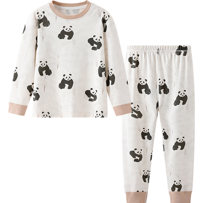 英氏儿童睡衣纯棉男童秋冬季