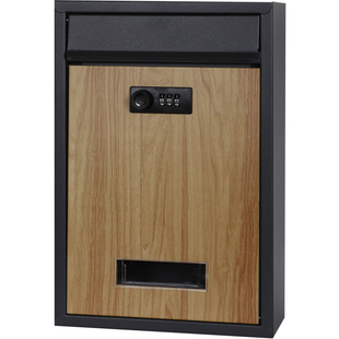 彩色图文logo定制信箱密码锁室外防雨门口挂墙复古装饰邮筒幼儿园