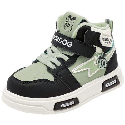 巴布豆童鞋男童板鞋2025新款秋冬款男孩加绒二棉鞋大童儿童运动鞋