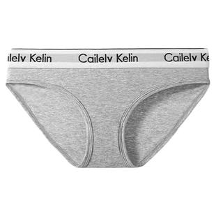 ck&CA内裤女纯棉夏季薄款棉质女生运动抗菌透气 中腰三角裤短裤