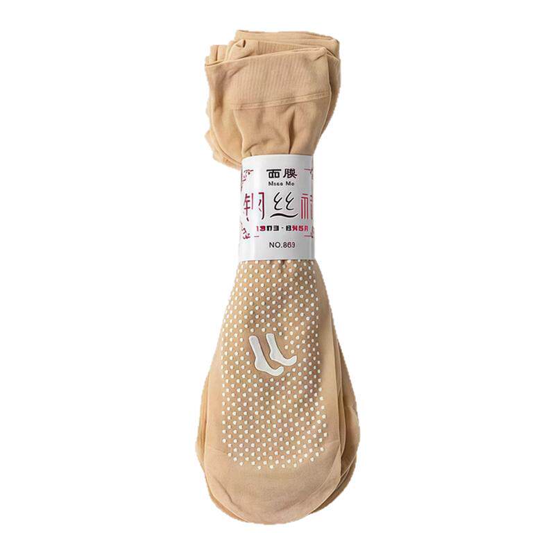 运动丝袜女白领短款夏季点胶防滑短丝袜超薄款防勾丝肉色短袜隐形