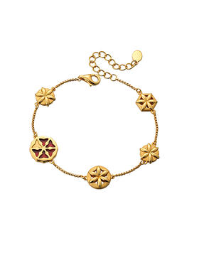 【12月上新】白岚三交六椀菱花手链玛瑙首饰饰品女精致高级SL4193