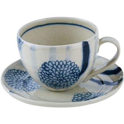 日本宗山窑复古冰裂纹咖啡杯