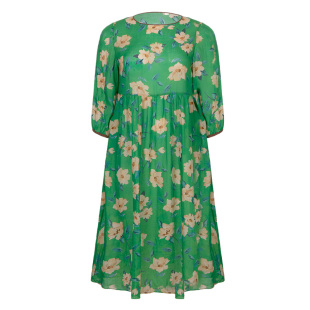 【苎麻】美丽客栈春萃连衣裙女大码胖mm早春新款显瘦文艺范中长裙