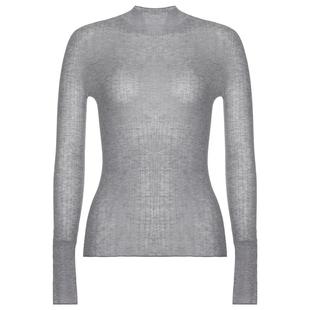 [绵羊毛100%]LACLOVER兰卡文搭绵羊毛保暖小立领打底衫LC72PM1