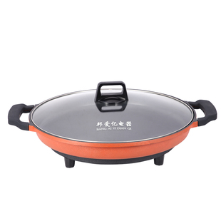 大号多功能电煎锅商用烤饺水煎包烙饼锅家用无烟不沾平底电热锅