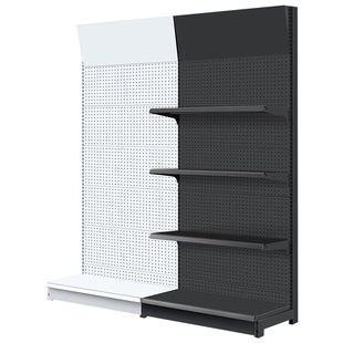 洞洞板货架展示架落地立式工具架挂钩金属配件挂板超市货架置物架