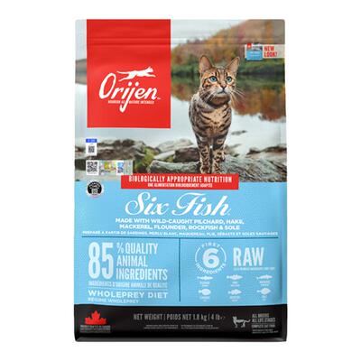 【百亿补贴】orijen渴望六种鱼猫粮美毛全价成猫幼猫粮官方正品