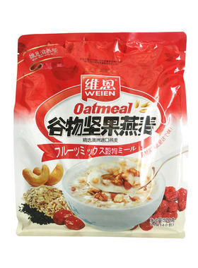 维恩520g早餐冲饮免煮燕麦麦片