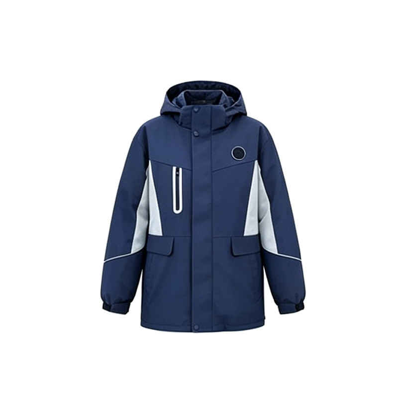 沈阳市统一校服中学生冲锋衣班服冲锋衣三件套秋冬装初中沈阳校服