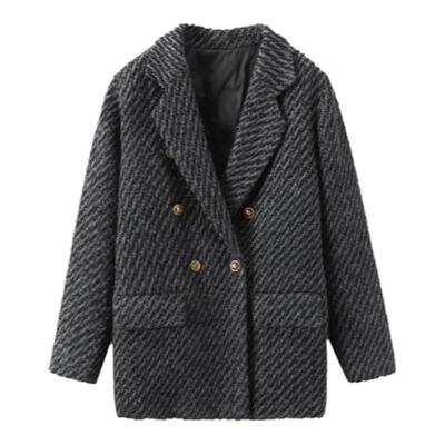 宽松显瘦白鸭绒内胆西装外套