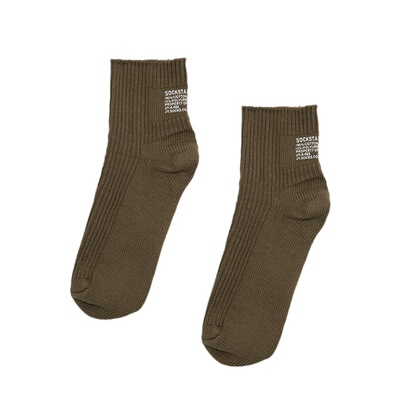 SS2L春夏日系工装粗线棉短筒袜女