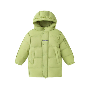 【90白鸭绒】半度闲女童冬装羽绒服中长款中大童洋气新款儿童外套