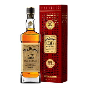 杰克丹尼No.27金标礼盒装700ml美国田纳西州威士忌进口洋酒调和型