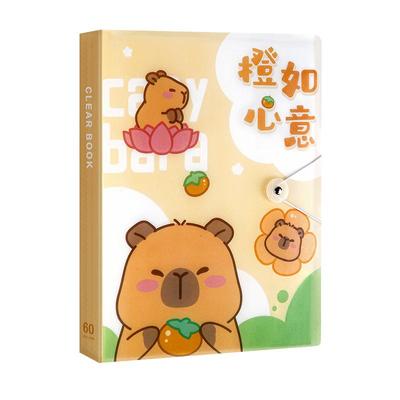 卡通资料册a4文件夹学生用可爱乐谱夹试卷收纳册儿童奖状绘画收集册透明插页档案册产检手册本学习整理神器