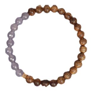 [山中运玉]东来也沉香手串天然玉髓水晶小珠子手链送女友生日