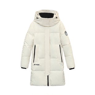 2025冬新款中长款羽绒棉服女可脱卸帽雪地防寒服韩版时尚保暖外套
