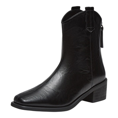 百思图冬季新款时尚通勤时装靴