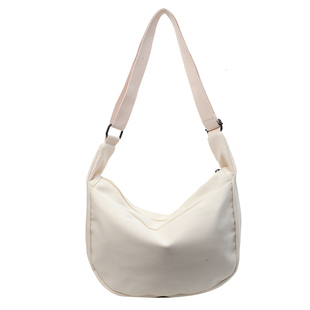 帆布包女斜挎包大学生上课包包ins韩风大容量日系纯色单肩包男潮