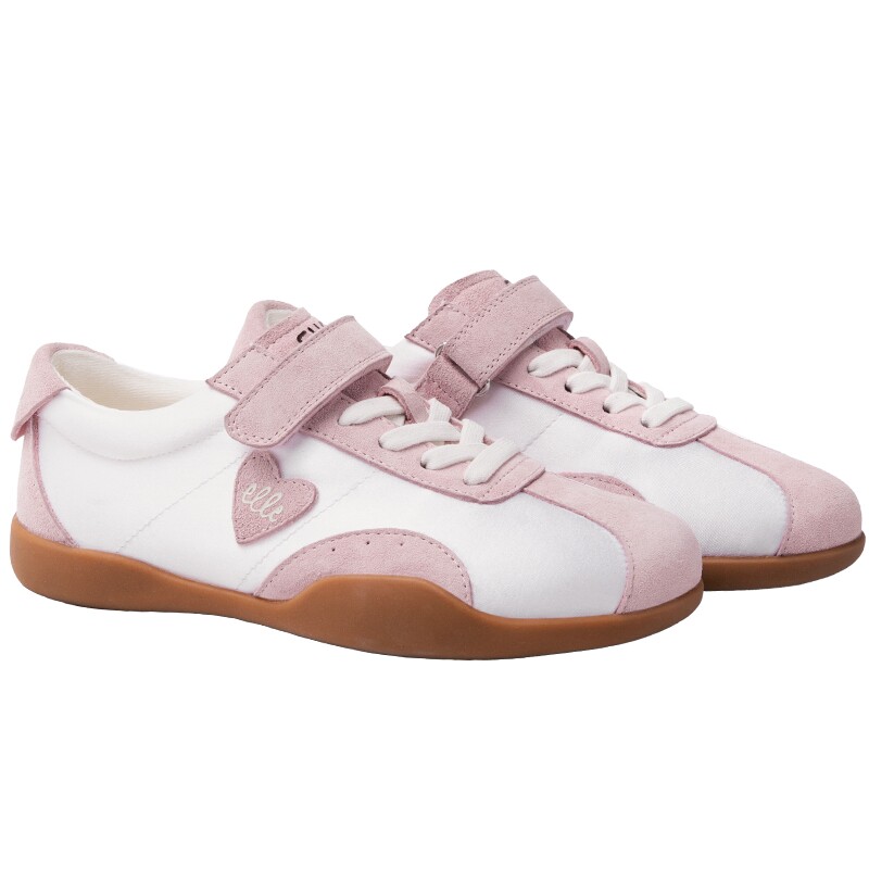 ELLEkids复古德训鞋女童休闲板鞋