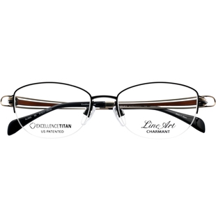 日本Charmant夏蒙眼镜框XL2902超轻线钛半框女款近视眼镜架XL1601