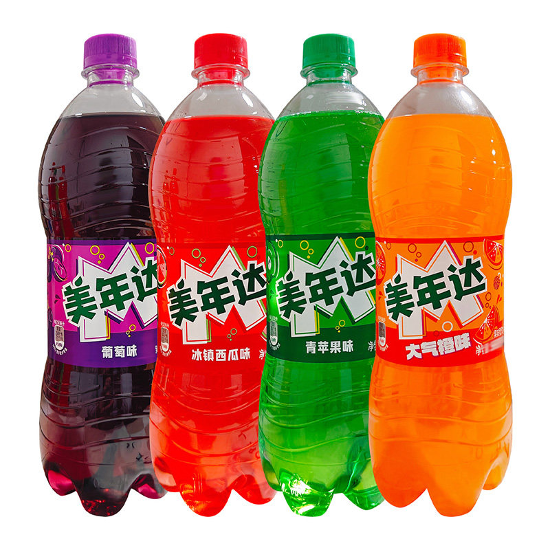 美年达多味果味型汽水饮料900ml