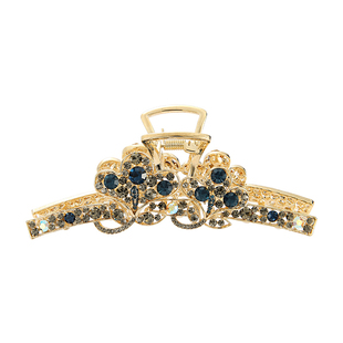 精致抓夹头饰发夹女后脑勺发卡成人高级感发抓发饰水钻夹子鲨鱼夹