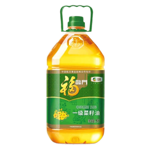福临门非转基因一级菜籽油5L食用油植物油炒菜煎炸油