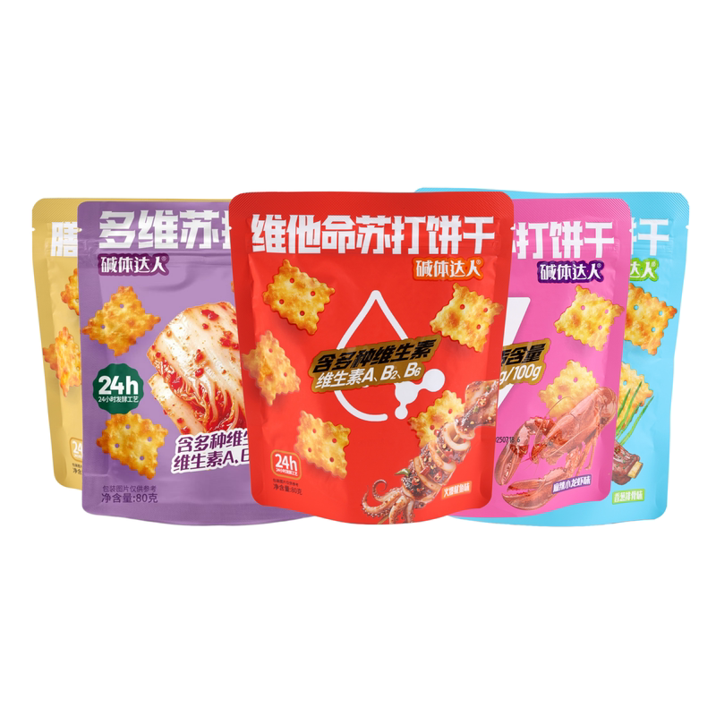 碱体达人苏打饼干弱碱发酵小饼干