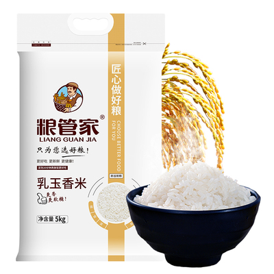 粮管家乳玉香米5kg10斤软糯好吃