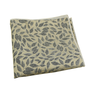 新品 复古米色花纹咖色条纹西装口袋巾礼服胸巾百搭手帕方巾男士