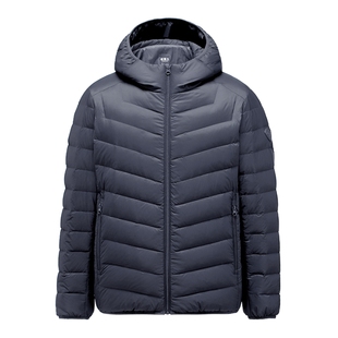 坦博尔秋冬季轻薄羽绒服男士短款连帽冬装百搭休闲保暖高品质外套