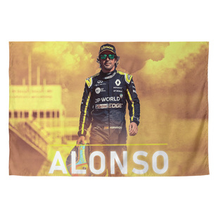 F1头哥阿隆索海报Alonso赛车手周边卧室装饰挂画背景墙布挂布挂毯
