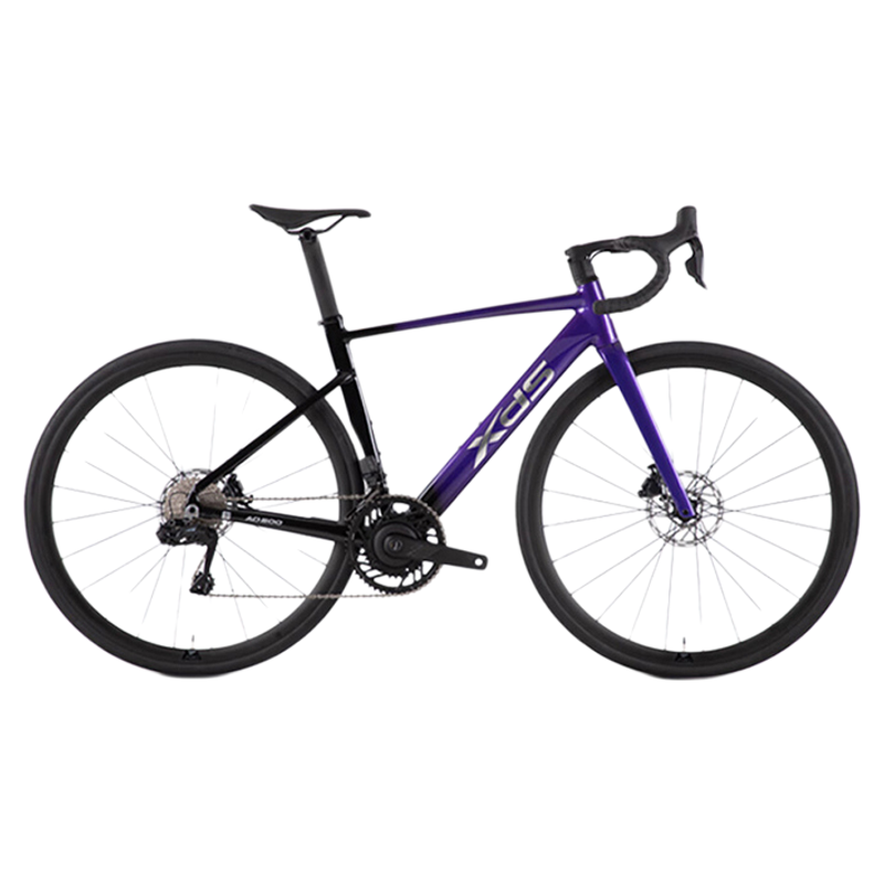 喜德盛公路車(chē)自行車(chē)2025款A(yù)D500碳纖維前叉功率計(jì)齒盤(pán)24速進(jìn)階車(chē)