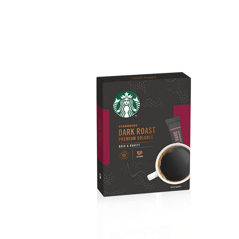 星巴克咖啡家享进口速溶咖啡黑咖啡经典美式10条装0糖健身伴侣