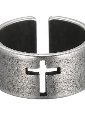 朋克复古风钛钢戒指男女款