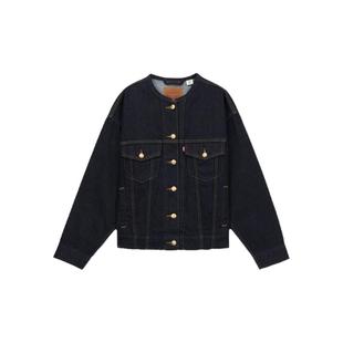 商场同款Levi's李维斯冰酷系列女士美式复古休闲牛仔短外套001C2