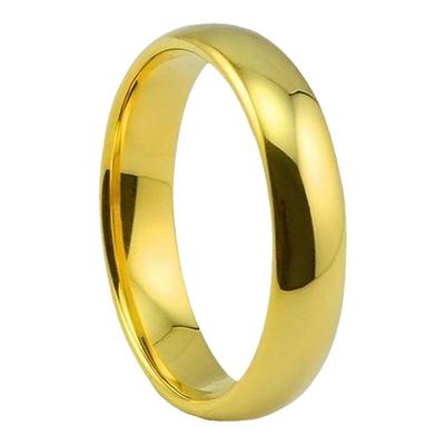 镀18k黄金色情侣戒指女彩金订婚