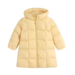 儿童中长款羽绒服2025冬装新款男女童白鸭绒小童宝宝加厚洋气外套