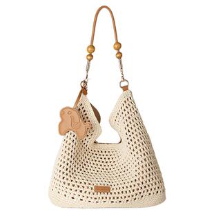 稻草人包包女包新款高颜值编织托特包大容量手提单肩包女士斜挎包