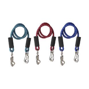 弹力拴马绳连接带吊马桩栓马安全绳耐磨防咬马术马房用品洛奇马具